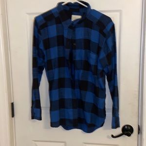 American Eagle Blue/ Black Flannel